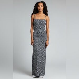 579 Floral Geo Print Maxi Dress – Size Small